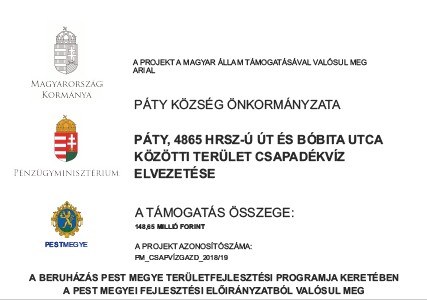 Palyazat csapadekvíz